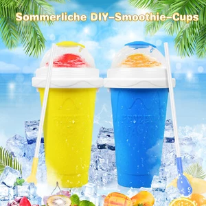 Slush Eis Becher Ice/Eis Maker Slushy Frozen Magic Tasse Mit Strohhalm + Löffel - Bild 1 von 26