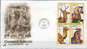 US Scott #2393a "Carousel Animals", ArtCraft Cachet FDC - Picture 1 of 1