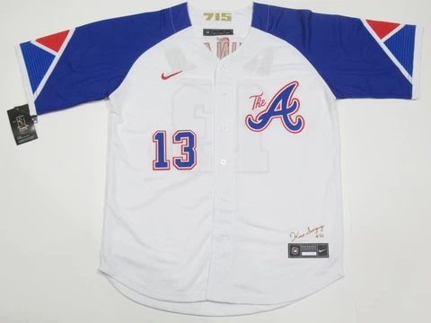 NWT Ronald Acuna Jr. #13 Atlanta Braves Nike 2023 City Connect Player Jersey Cover