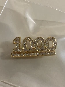 Spilla vintage RARA bavero/cappello/cravatta - Mary Kay 1.000 consulente di vendita venditore spilla - Foto 1 di 2