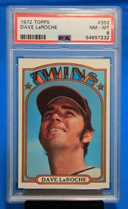 1972 TOPPS # 352 Dave LaRoche PSA 8 NM-MT # 54697232 MINNESOTA TWINS !!!!! - Picture 1 of 2