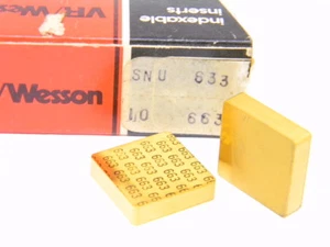 NEW SURPLUS 10PCS. VR/WESSON SNU 633  GRADE: 663 CARBIDE INSERTS - Picture 1 of 1