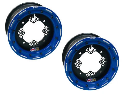 DWT ROK'N LOCK Llantas Delanteras Azul Beadlock Rueda 10" 10x5 4+1 4/156 Raptor 125 250 Foto 1 de 3