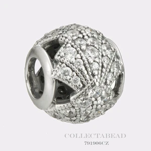 Original Pandora Silber Orientalischer Fächer mit klarem CZ Bead 791906CZ *SPECIAL - Bild 1 von 1