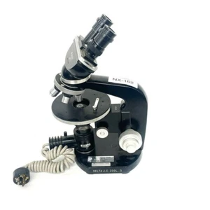 Nikon Compound Binocular Microscope with Illuminating Lamp Attachment Made Japan - Picture 1 of 10