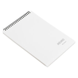 B5 Forrado Cuaderno, 80 Hojas Renglones Grueso Papel Dura Tapa Notas Bloc Blanco