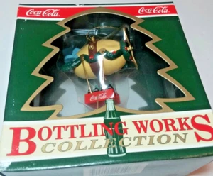 Coca Cola Bottling Works Ornament 1992 Santa W/ Airship vintage DV56 - Picture 1 of 6