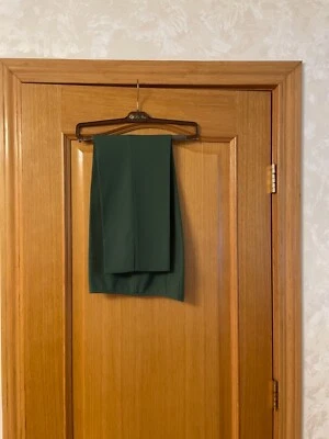 PANTALONES EMILIO PUCCI Lana Corte Tobillo A Medida, Verde Hecho en Italia 44 | EE. UU. 10 Foto 1 de 4