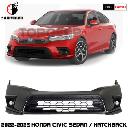 Front Bumper Cover & Bumper Grille & Fog Light For 20222023 Honda