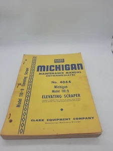 CLARK MICHIGAN 110-9 Elevating Scraper Maintenance Service Repair Manual 4044 - Picture 1 of 12