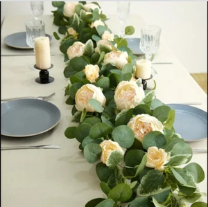 Artificial Flowers Garland For Wedding Arch Door Arrangement Party Home Decor - Picture 1 of 2