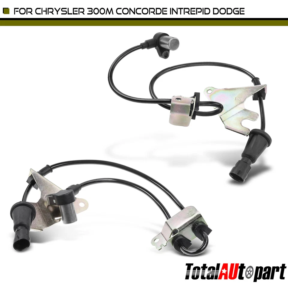 Sensor de velocidade de roda ABS de 2 peças para Chrysler 300M Concorde Intrepid Dodge frontal - Imagem 1 de 4