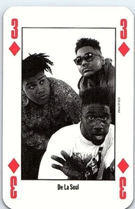 Tarjeta coleccionable De La Soul 1992 NME Pop Rock nueva Musical Express - Imagen 1 de 2