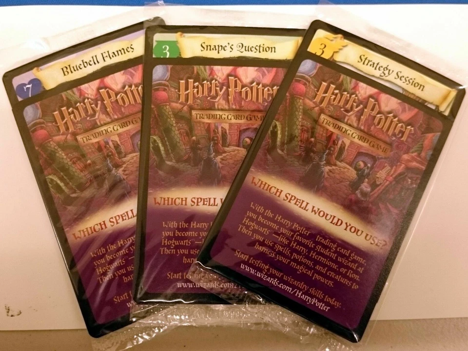 Harry Potter TCG Screen Snacks Promo Set of 3 Cards SEALED in Package! - Image 1 of 1