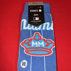 2X Miami Marlins Stance City Connect Socks OTC Sugar Kings MLB Men’s Size L 9-13 - Picture 1 of 7