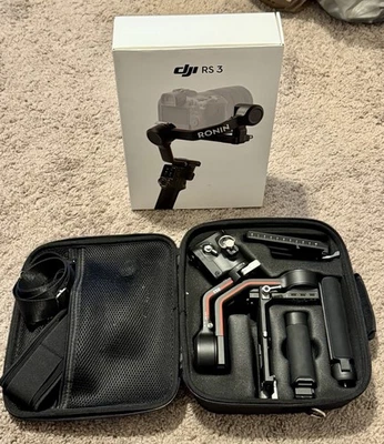 DJI RS 3 Pro 3-Axis Gimbal Stabilizer w/ Accessories, Case, Neck Strap & Box - Image 1 of 4