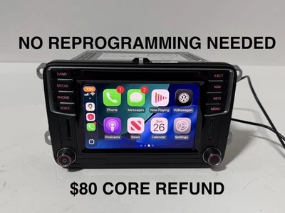 DESBLOQUEADO 2016-2019 VW JETTA PASSAT TIGUAN CC GPS RADIO PANTALLA OEM NAVEGACIÓN CARPLAY Foto 1 de 4