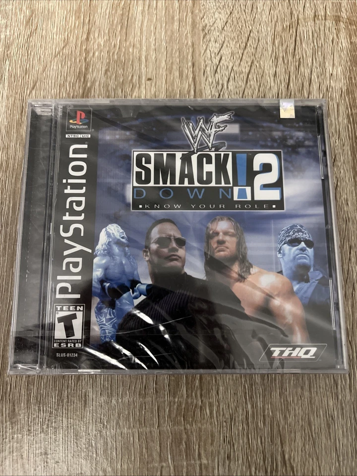 WWF Smackdown 2 Know Your Role PS1 PlayStation 1 - Complete CIB SEALED - Image 1 of 3