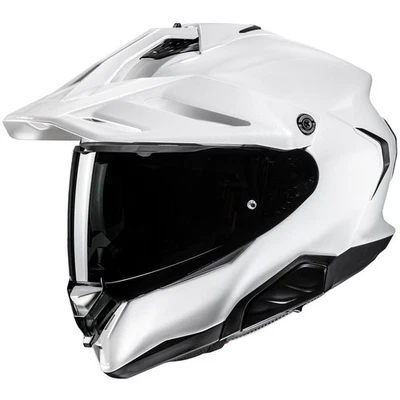 Casco integrale HJC RPHA 60 Solid Pearl White casco moto casco visiera solare - Immagine 1 di 4