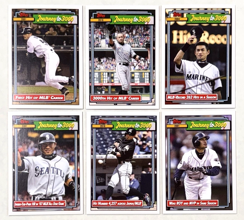 2016 Topps TBT #10 ICHIRO SUZUKI Journey to 3000 Set /772 PR 1992 Design HOF - Image 1 of 4