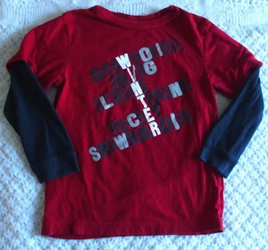 Gap Kids XS 4 5 Boys Shirt Winter EUC snowmobile ski sled snowboard hockey red - Picture 1 of 2