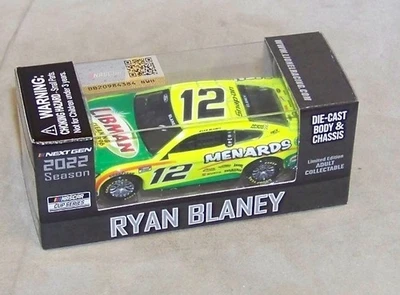 1:64 ACTION 2022 #12 MENARDS LIBMAN MUSTANG RYAN BLANEY DIECAST BODY & CHASSIS - Imagem 1 de 3
