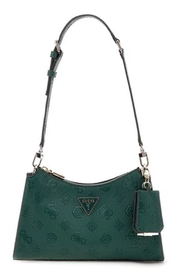 GUESS Cresidia II Top Zip Shoulder Bag Schultertasche Forest Logo dunkelgrün Neu - Bild 1 von 2