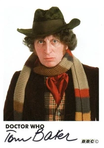 Doctor Who Autograph: TOM BAKER Genuine Signed Cast Card - Picture 1 of 1