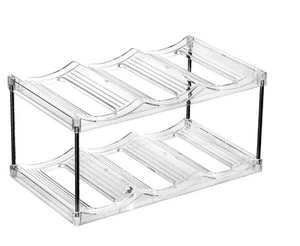 Stackable Bottle Storage Holder Rack, Free-Standing Drink Organizer Shelf for... - Picture 1 of 6