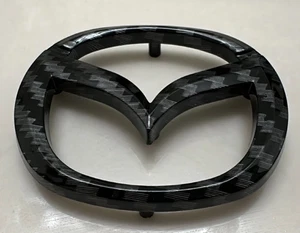 Insignia emblema volante fibra de carbono texturizada para Mazda 3 2 6 CX5 CX3 - Imagen 1 de 9