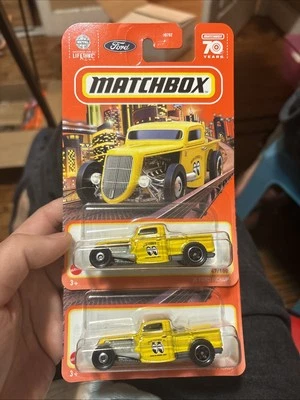 matchbox 35 ford pickup mooneyes X 2 - Image 1 of 4
