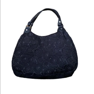 Thirty-One 31 Grande Hobo Cartera Multi Compartimentos Negro Acolchado Bolso de Hombro Foto 1 de 4