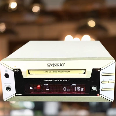 Sony MDS-PC2 MiniDisc Player Recorder Deck MD Optical RCA Compact Japan Tested - Image 1 of 4