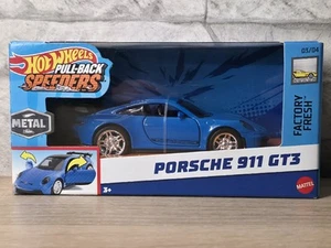 Hot Wheels PULL-BACK SPEEDERS Porsche 911 GT3, 2024, 1:43, NEU & OVP - Bild 1 von 12