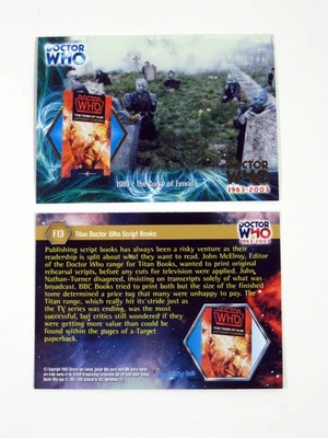 Tarjeta de aluminio de mercancía de aniversario Inkworks Doctor Who 1963-2003 2000 (F13) Foto 1 de 3