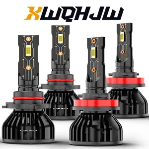 9005 H11 LED Headlight KIT Combo Bulbs High&Low Beam Super Bright White - Foto 1 di 13
