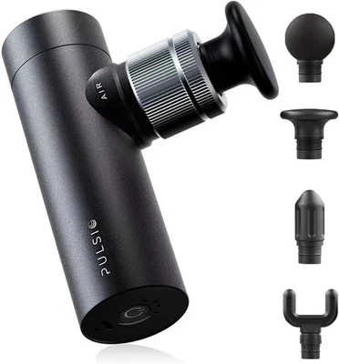 PULSIO AIR MINI MASSAGE GUN DEEP TISSUE MUSCLE - BLACK