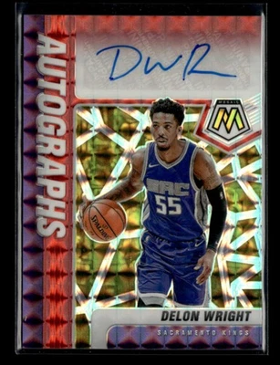 Mosaico Panini Delon Wright 2020-21 elección automática fusión rojo y amarillo Prizm 1 Foto 1 de 2