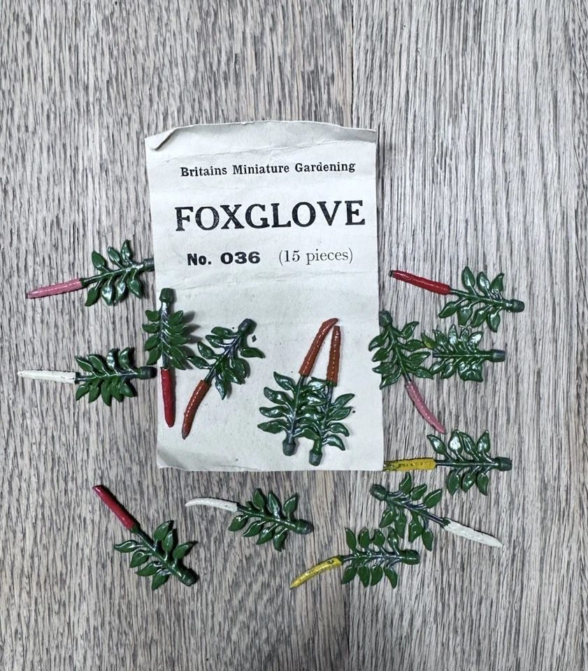 Gran Bretaña: Juego de jardín escaso 036 - Guantes de zorro. Preguerra c1930s Foto 1 de 1