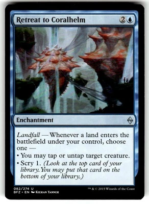 Retreat to Coralhelm Battle for Zendikar Regular MTG - Image 1 of 2