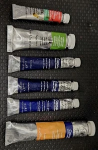6x Winsor Newton Cotman & Professional Water Colour - Blue Green Sienna Red - Picture 1 of 7