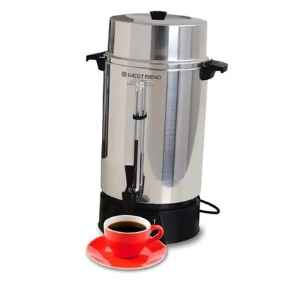  33600 Coffee Urn Commercial Highly-Polished Aluminum NSF Approved 100-Cup - Image 1 of 4