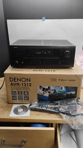 Denon AVR-1312 HDMI Home Theater Surround Sound Receiver 3D HDMI Never Used - Picture 1 of 20