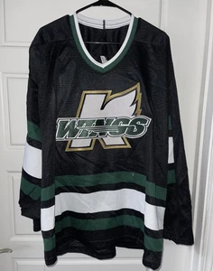 Kalamazoo Wings Hockey Jersey Mens XL Black Green White ECHL NHL Ice Bauer - Picture 1 of 4