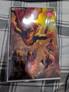 Superman #1 Jamal Campbell Foil 1:100 ratio Wraparound Cover DC Comics 2023 NM+ - Picture 1 of 6