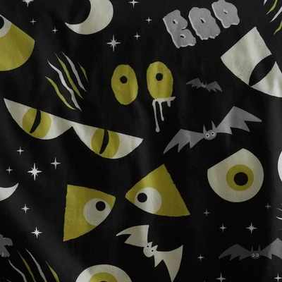 Bedlam Halloween Trick Or Treat Glow In The Dark Duvet Cover Set