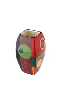 Vase 20cm handbemalte Keramik MAGU "SAMBA" - Imagen 1 de 1