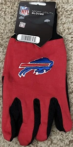 NEW Football Buffalo Bills Protective Utility Gripped Gloves Licensed Red - Picture 1 of 3