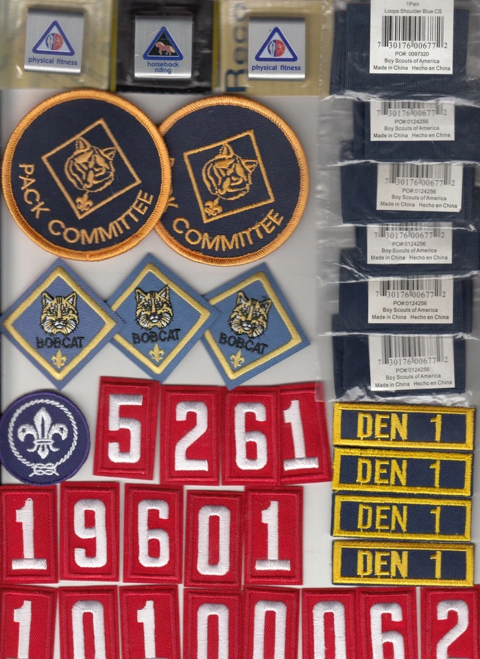 BSA Boy Scout Navy Blue Shoulder Loops Set of 2 (pair) 00677