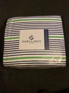 NEW POPPY & FRITZ Pierson 3-piece Flannel Duvet Cover Comforter Set FULL/QUEEN - Picture 1 of 3